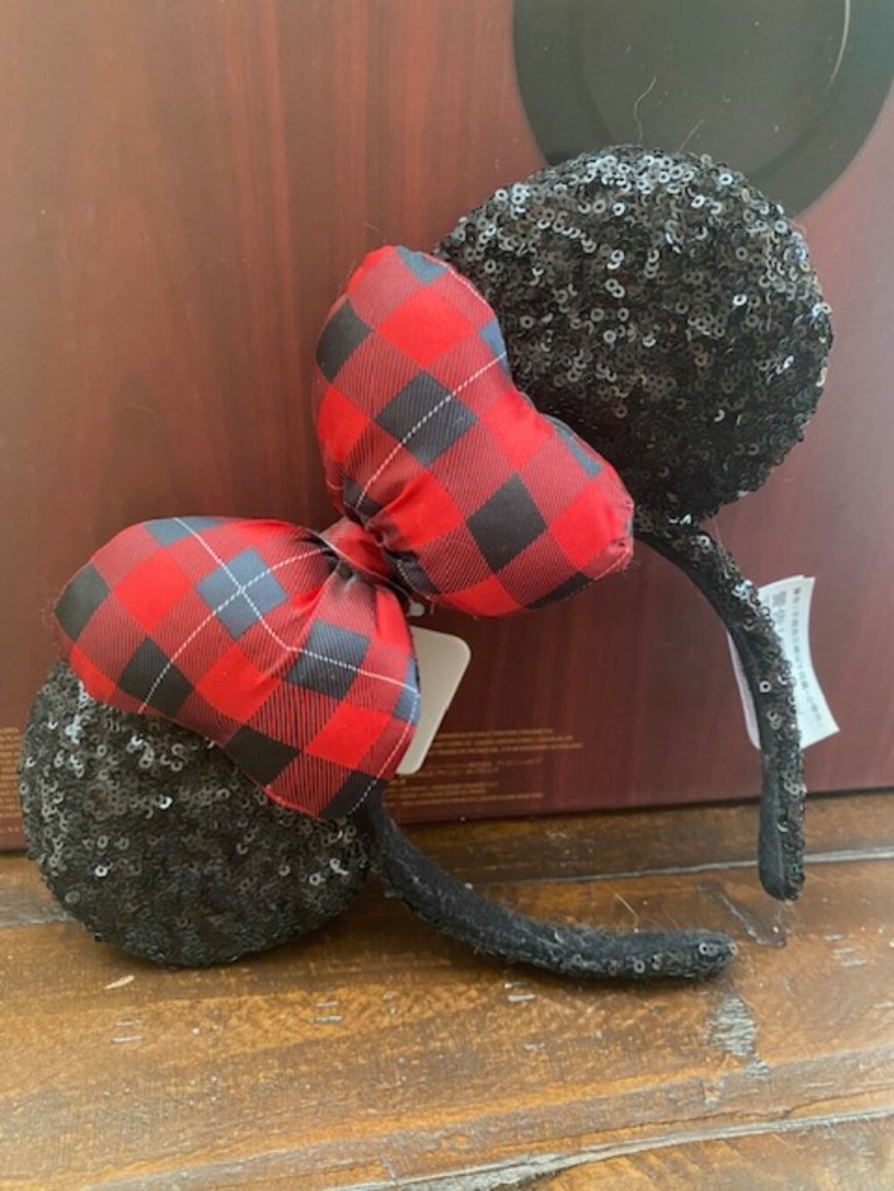Plaid Bow Ears Headband - Disney